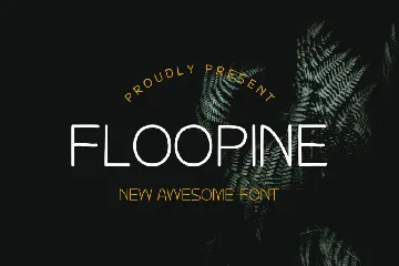 FLOOPINE  MODERN FONT