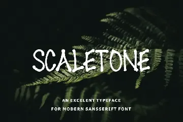 Scaletone font
