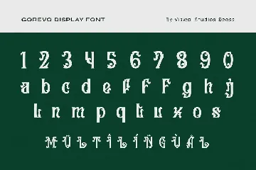 Gorevo - Vintage Font