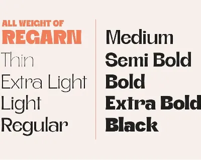 Regarn Font Family + Variable