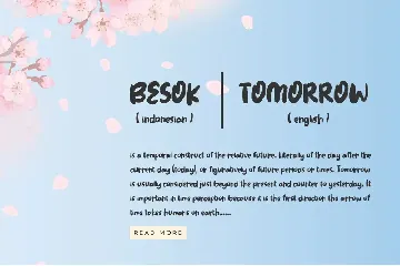 Besok - The Cute Brush Font