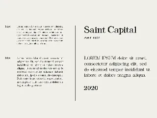 Saint Capital Modern Serif Typeface font