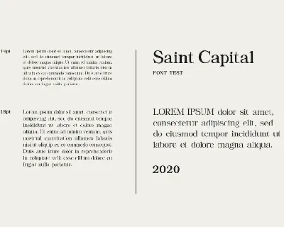 Saint Capital Modern Serif Typeface font