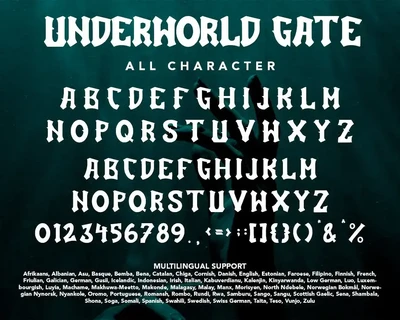 UnderworldGate - Blackletter Display Font