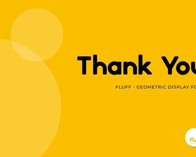 Fluff - Geometric Display Font