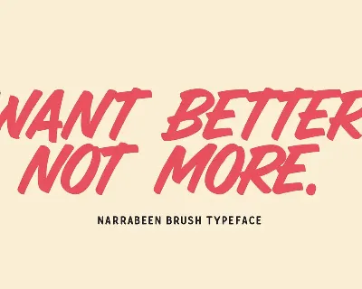 Narrabeen Brush font