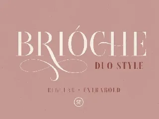Brioche - Regular & ExtraBold font