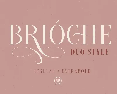 Brioche - Regular & ExtraBold font