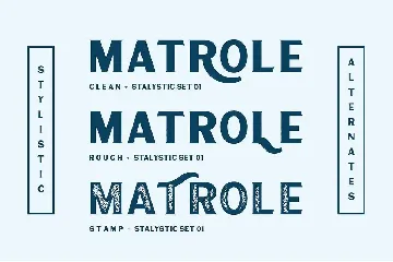 Matrole - Vintage Font