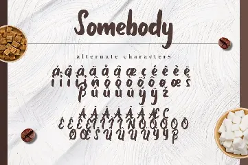 Somebody - Bold Script Font