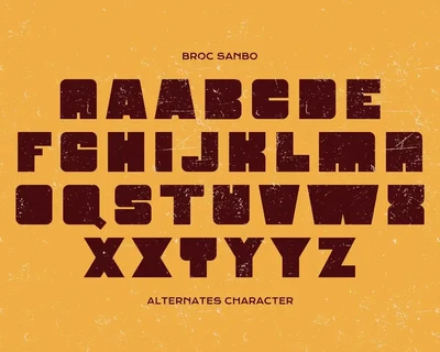 Broc Sanbo - Bold Font