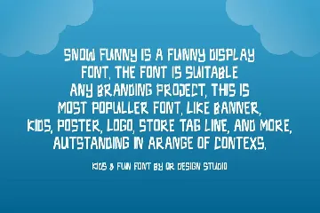 Snow Funny - Playful Font