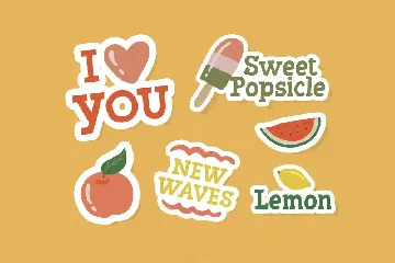 Lemonade and Peach - Display Font