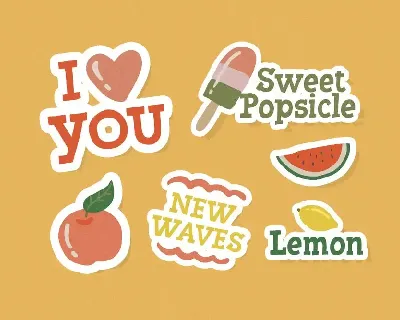 Lemonade and Peach - Display Font