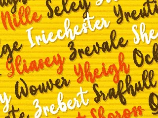 Yellow Bunny - Lovely Calligraphy Font