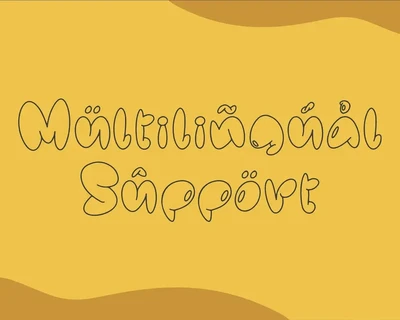 Humble Candy A Retro Bubble Font