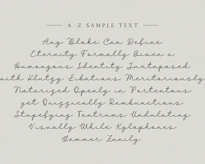 Belanda - Monoline Script Font