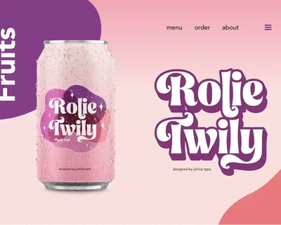 Rolie Twily | Curly Font
