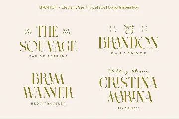 Branch font