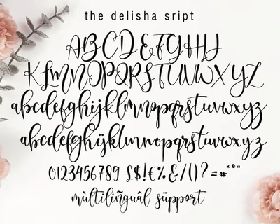 Delisha - Wedding Font