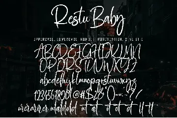 Restu Baby font