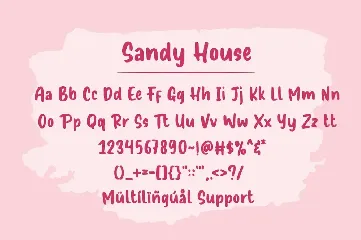 Sandy House font