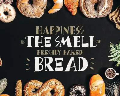 Bread Crumbs - Delicious Font