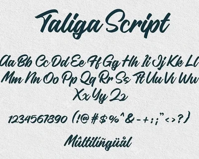 Taliga Script font