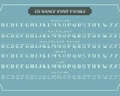 CS Nancy Font Family.