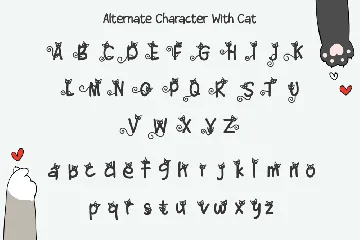 Simple Cat - Cute Display Font