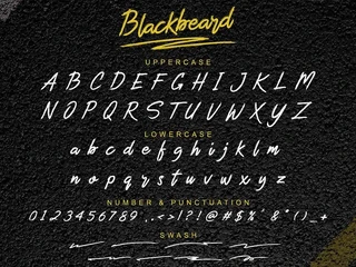 Blackbeard - Brush Font
