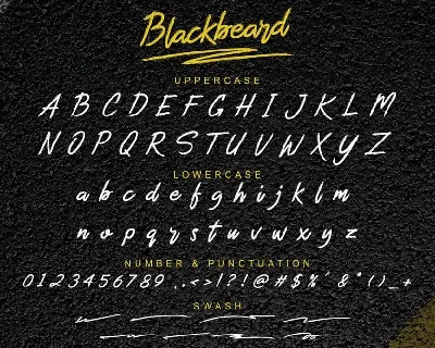 Blackbeard - Brush Font