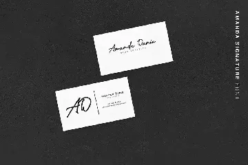 Amanda - Signature Monoline Font