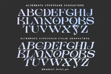 Bondist Display font