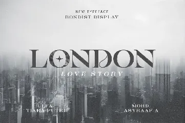 Bondist Display font