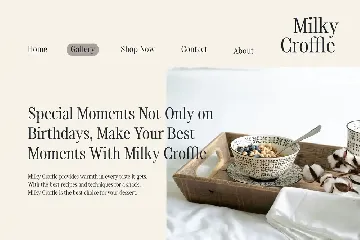 Milky Croffle - Classic Beauty Elegant Serif font