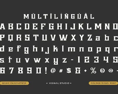 GoldenDawn - Vintage Font