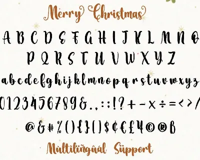 Merry Christmas - Script Handwritten Font