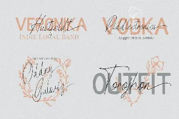 Qorallee Woodrow Font Duo + Bonus