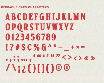 Derphace - Retro Display Font