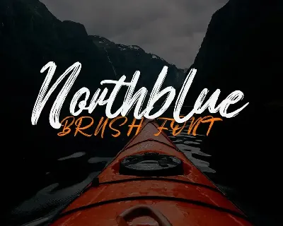 Northblue - Brush Font