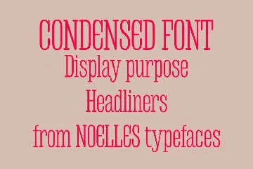 Noelles Condensed Display Font