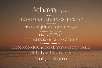 Achava - Stylish Ligature Font