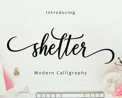 Shelter Script font