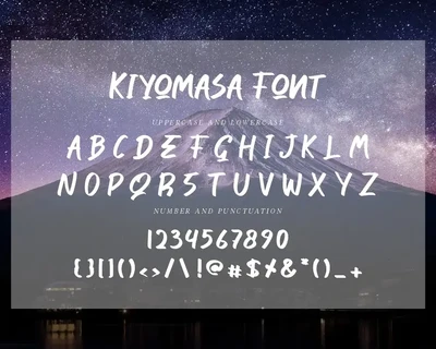 Kiyomasa Script Font