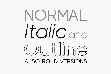 VISIA Duo (Natural & Outline) - Geometric Typeface font