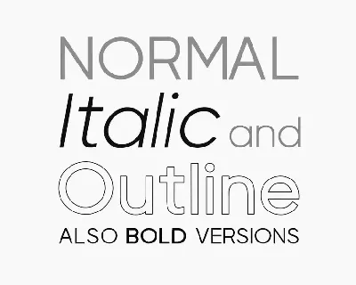 VISIA Duo (Natural & Outline) - Geometric Typeface font