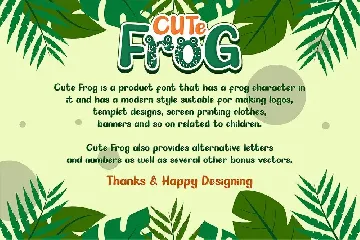 Cute Frog - Craf Font