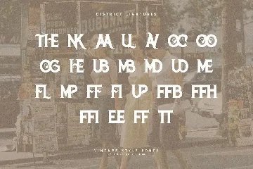 District Vintage Serif font