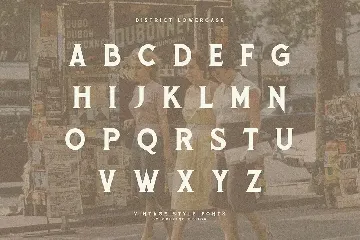 District Vintage Serif font